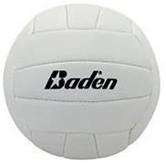 VOLLEYBALL - MINI, solid white, Synthetic, 6.25" diameter