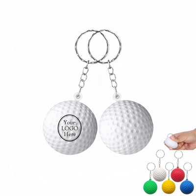 Golf Ball Stress Reliever Key Chain