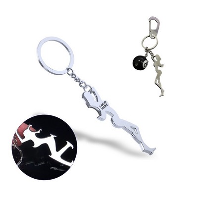 Rhythmic Lady Bottle Opener Keyring