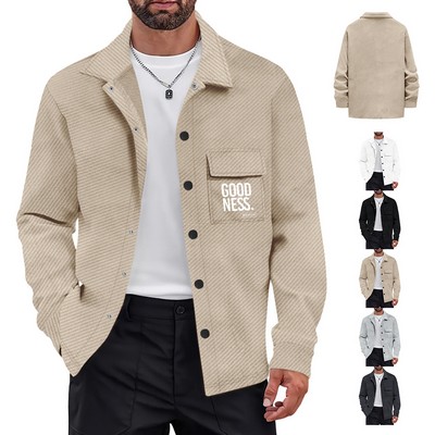 Men's Flannel Lined Shirt Jacket