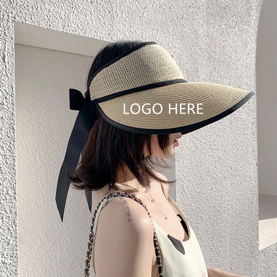 Wide Brim Sun Visor Straw Beach Hats