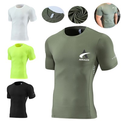 Breathable Men's Athletic Fitness T-Shirt