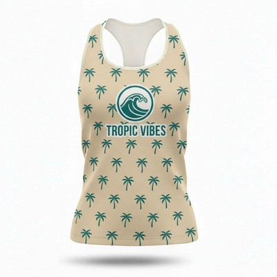 Women's Birdseye Mesh Sublimated Racerback Tank Top