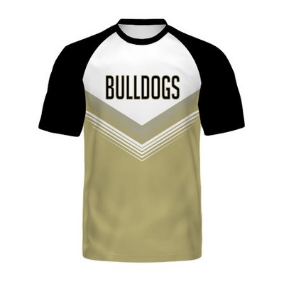 Holloway Adult Black Sleeve FreeStyle™ Semi-Sublimated Raglan Tee