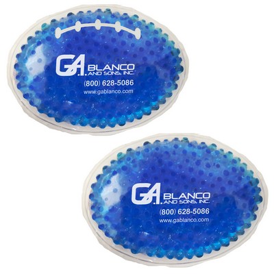 Blue Football Hot/Cold Pack w/Gel Beads