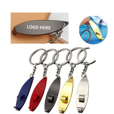 Alloy Surfboard Keychain Bottle Opener