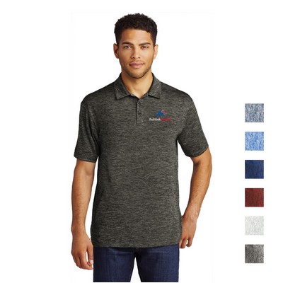 Sport-Tek® PosiCharge® Electric Heather Embroidered Polo