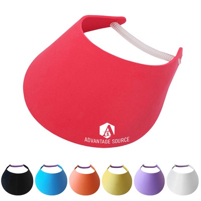 EVA Hollow Top Sun Visor Hat with Elastic Strap for Outdoor Use