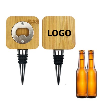 Bamboo Magnetic Bottle Opener