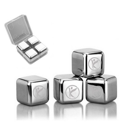 Stainless Steel Whiskey Stones Metal Ice Cubes