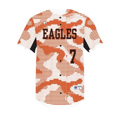 Russell® Youth FreeStyle™ Sublimated Faux Full-Button Baseball Jersey