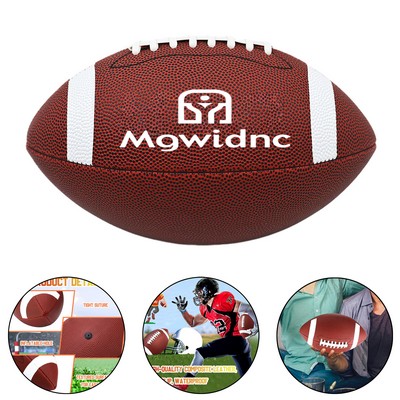 No.1 American Football Machine-Stitched PU Synthetic Leather Training Game Ball for Kids
