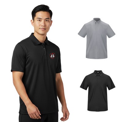UPF 30+ Snap-Placket 180GSM Men's Tech Polo