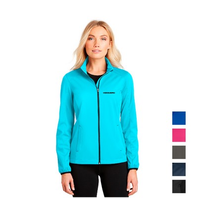 Port Authority® Women's Active Soft Shell Embroidered Jacket