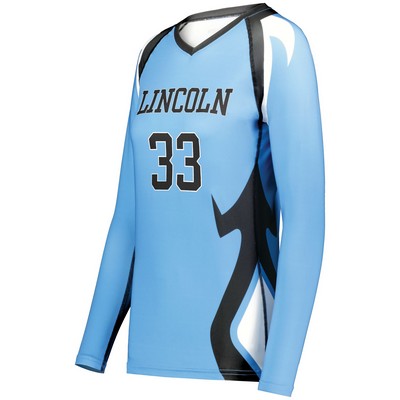 High Five Ladies' FreeStyle™ Sublimated Long Sleeve Stretch Volleyball Jersey