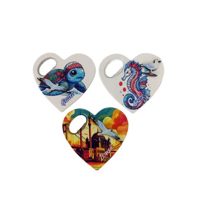 Heart Plastic Bottle Opener