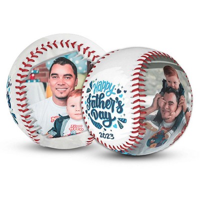 Commemorative Leather Photo Baseball for Display