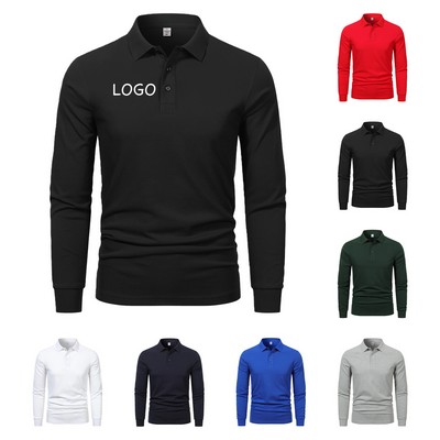 Classic Long Sleeve Polo Shirt