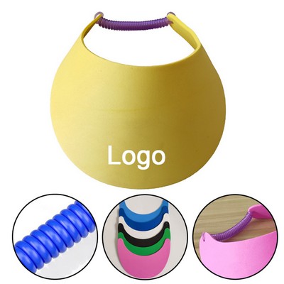 Custom Coil Bands Sun Visor Hat Golf Sun Protection Cap