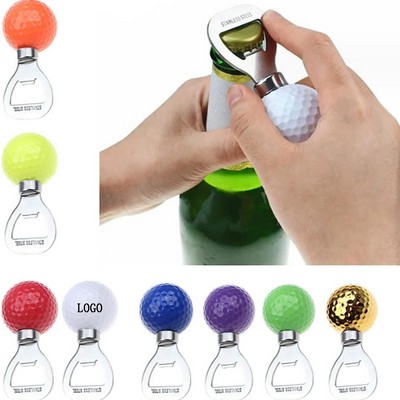 Beer Bottle Opener w/Golf Ball Shaped Topper
