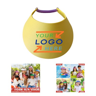 Adjustable Pediatric Foam Visors with Coil Bands