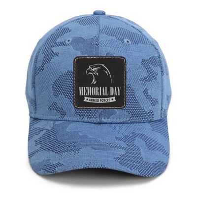 Imperial 4062 5-Panel The Oglethorpe Performance Tonal Camo Knit Cap with Patches or Embroidery