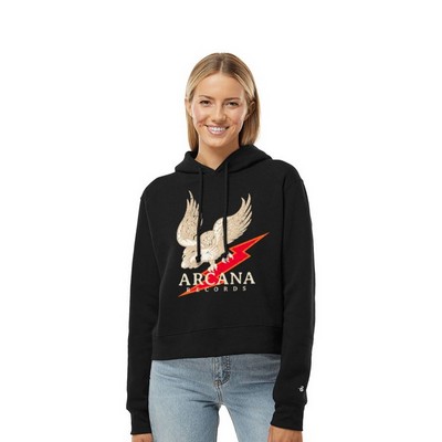 Badger Ladies Athletic Fleece Crop Hoodie