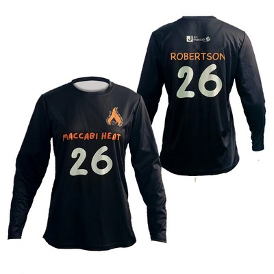 Women's/Girls Long Sleeve Pinhole Mesh Volleyball Jersey