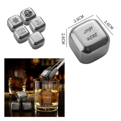 Stainless Steel Whiskey Chilling Rocks