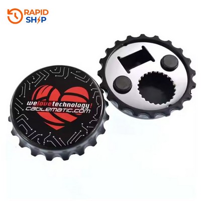 Bottle Cap Magnetic Bottle Opener