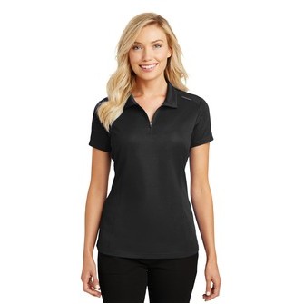 Port Authority® Women's Pinpoint Mesh Zip Polo.