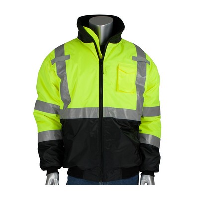 PIP® Class 3 Waterproof Hi-Viz Bomber Jacket