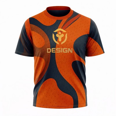 Unisex Butterfly Mesh Athletic Short Sleeve Shirt 160GSM