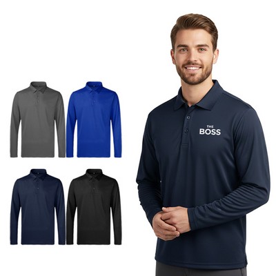 Snag-Free Wicking Long Sleeve Tech Polo