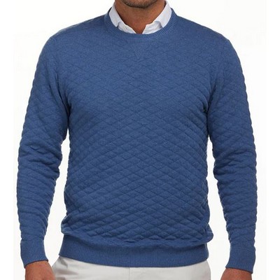 Holderness & Bourne Ward Midweight Egyptian Cotton Jacquard Crewneck Sweater