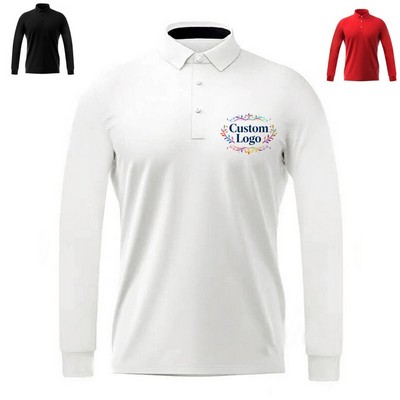 Men's Long Sleeve Sport Polo