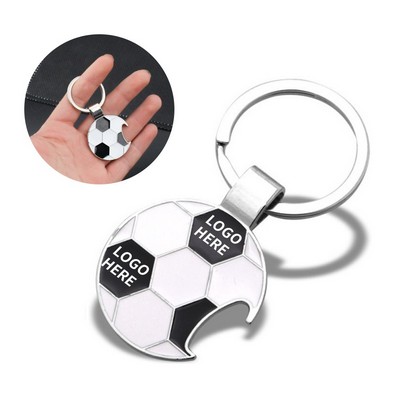 Football-Themed Keychain Bottle Opener