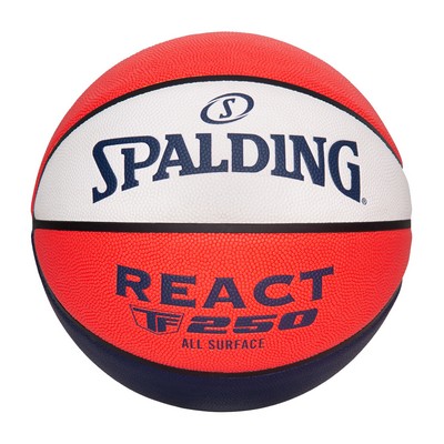 Spalding® React TF-250 Indoor-Outdoor Basketball, Sizes 5, 6, and 7