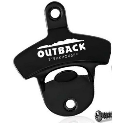 Matte Black Nickel Standard Wall Mounted Bottle Opener (3" x 2 ¼")