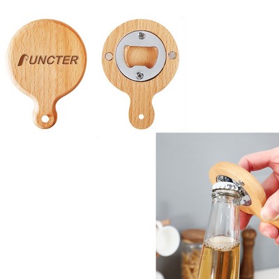 2" 1 Wood Refrigerator Sticker Bottle Opener