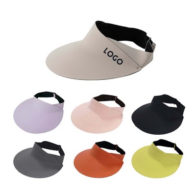 Hollow Top Large Brim Sun Visor Hat