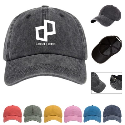 Six Panel Cotton Baseball Cap