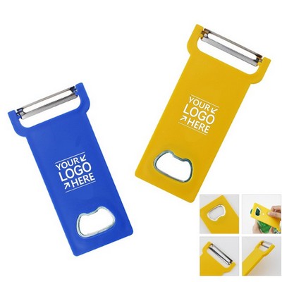 Customizable 3-in-1 Multi-Tool–Bottle Opener Peeler & Fridge Magnet