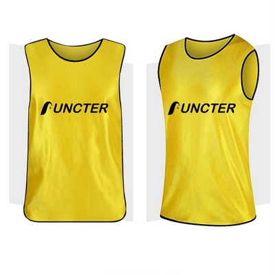 Soccer Team Practice Pinnies Scrimmage Training Vest for Teen/Adult-M