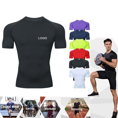 Men's Dry Fit Compression Performance T-Shirt