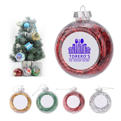 2.4" Photo Christmas Hanging Ball Ornaments