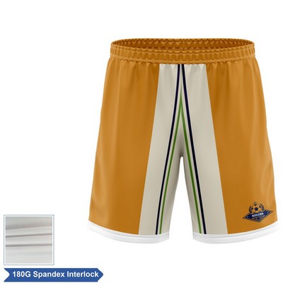 Men's and Kids' Sublimation Soccer Shorts - 180G Spandex