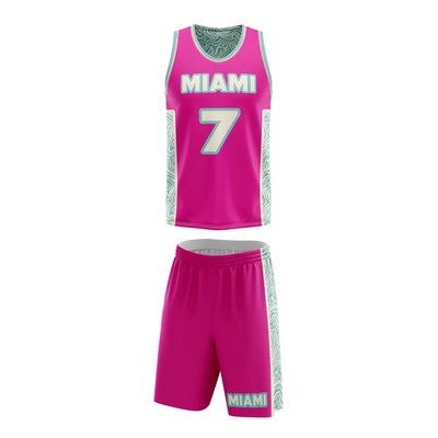 Custom Round Neck Basketball Uniform