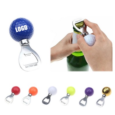 Beer Bottle Opener w/Golf Ball Shaped Topper
