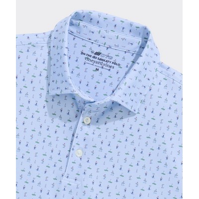 Vineyard Vines Men's Golf Printed Sankaty Performance Polo